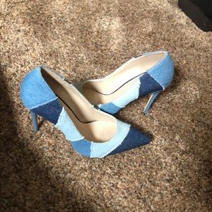 Aldo denim heels
